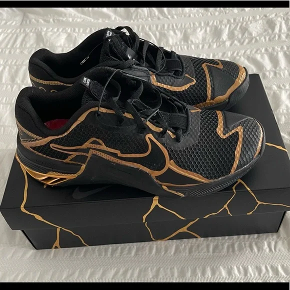 Nike Metcon 7 Mat Fraser Black & Gold CrossFit Sneakers *NIB* Nike Metcon 7 Mat Fraser Available Again - Fit at Midlife main image 3